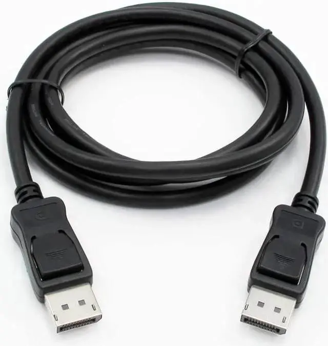 Alt view image 2 of 6 - 6FT Black DisplayPort to DisplayPort Cable, Supports 4K@60Hz, 2K@144Hz for PC Laptop Gaming Monitor HDTV
