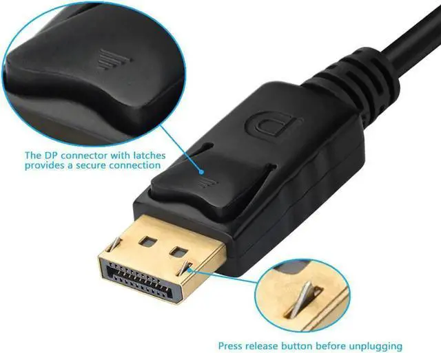 Alt view image 5 of 7 - Active DP Male to VGA Female Adapter, Supports 1080P/1920×1200 Resolution, Digital to Analog Converter for PC Laptop MacBook Projector Old VGA Monitor