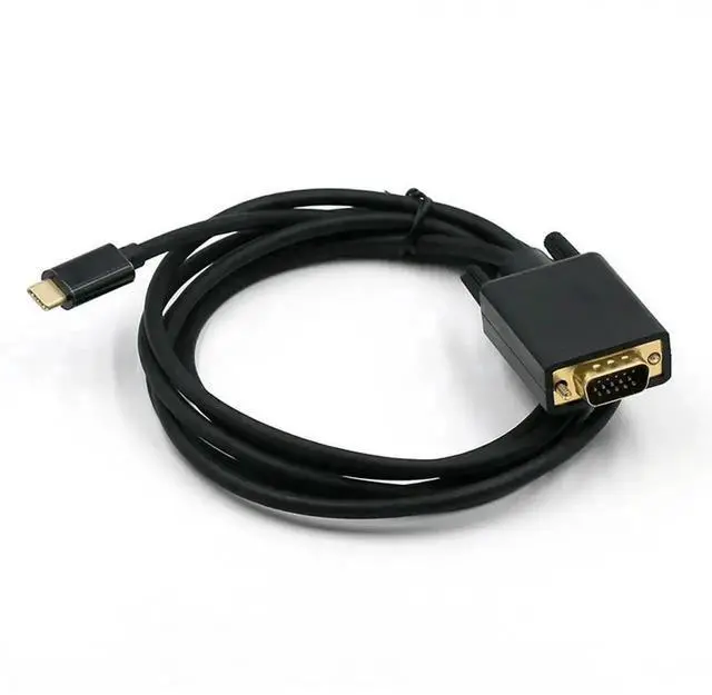 Main image of 6FT/1.8M USB 3.1 Type-C to VGA Cable, 10Gbps Type-C to VGA Converter Cord Supports 1080P for Laptop Desktop Monitor Projector