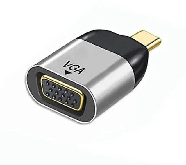 Main image of USB C to VGA Adapter Cable, Type-C Male to VGA Female Converter Support 1080P@60Hz, Portable Video Adapter for Laptop, Tablet, Smartphone, Monitor Projector