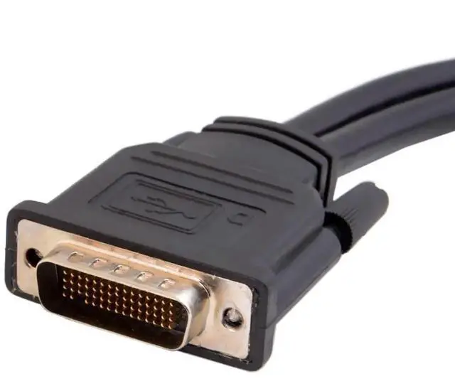 Alt view image 6 of 6 - DMS-59 Pin 1 to 2 DisplayPort Splitter Cable, Dual DP Extension Cord for Desktop PC Graphics Card Multi-Monitor Setup