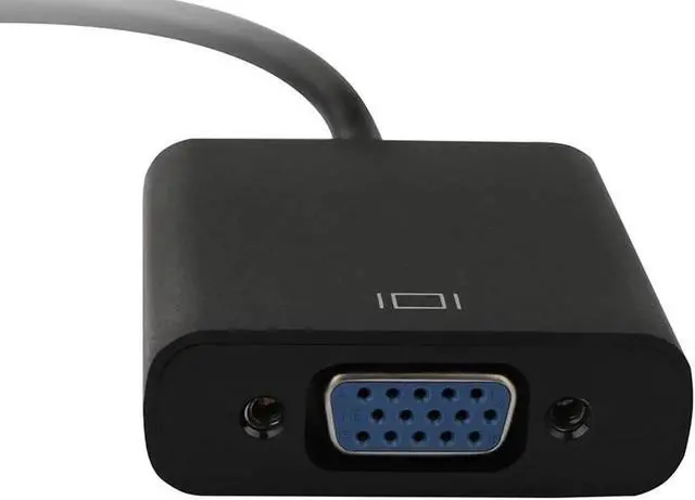 Alt view image 3 of 4 - Active DisplayPort to VGA Adapter, DP Male to VGA Female 1080P Video Converter, 24K Gold-Plated Supports 1920x1200, Black for Laptop PC Monitor Projector HDTV