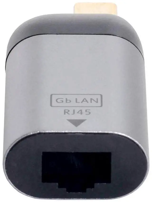 Alt view image 2 of 7 - USB C to Gigabit Ethernet Adapter, USB Type-C Gigabit RJ45 LAN Network Converter, Wired Network Dongle for USB-C Laptops