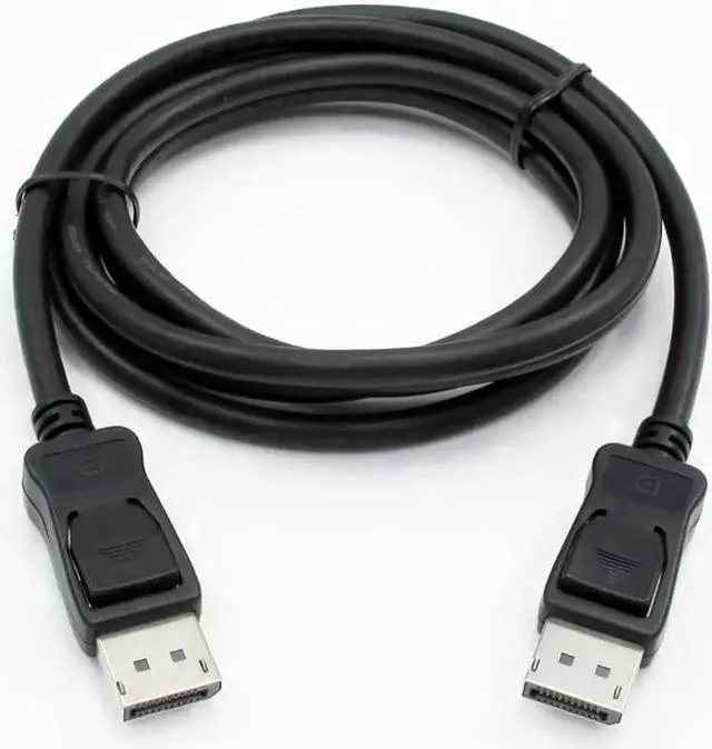 Alt view image 3 of 6 - 6 Feet Black DisplayPort to DisplayPort Cable, DP to DP Cord Supports 4K@60Hz, 2K@144Hz for Gaming Monitor PC Laptop HDTV