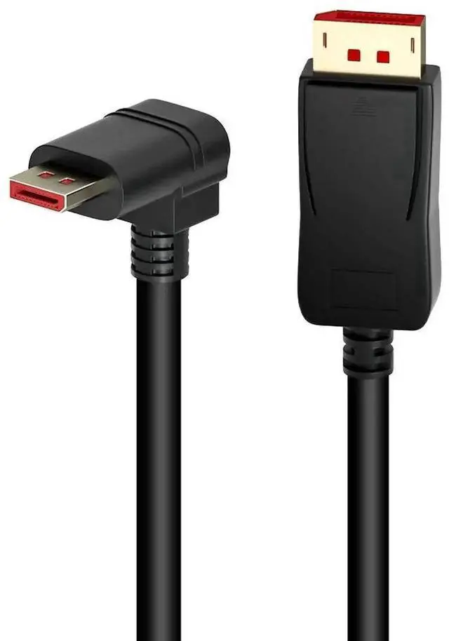Main image of 1.8M/6FT 90 Degree Right Angle DP 1.4 Cable, Male to Male Right-Angled DisplayPort Cord Supports 8K@60Hz, 4K@144Hz, 2K@165Hz HDR FreeSync G-Sync for Gaming Monitor PC Laptop