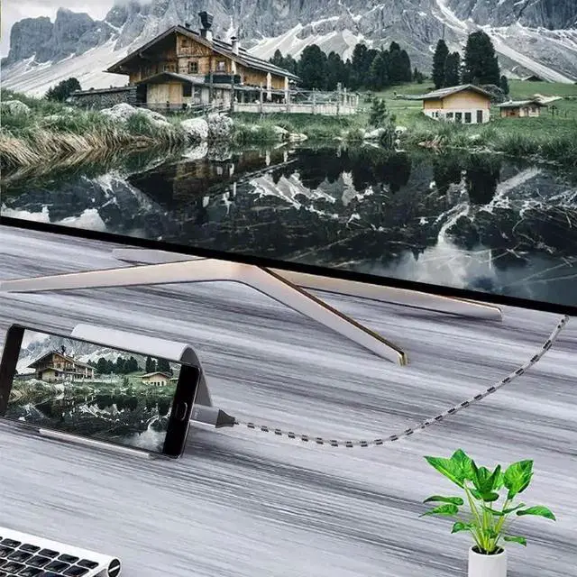 Alt view image 6 of 7 - 3.3FT USB C to DisplayPort 1.4 Cable, 32.4Gbps Type-C 3.1 to DP Cord Thunderbolt 3 Compatible Supports 8K@60Hz 4K@144Hz 2K@240Hz for MacBook Pro M1 M2 Mac Studio Mac Mini Dell XPS
