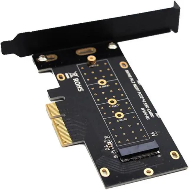 Alt view image 2 of 5 - M.2 NVMe SSD to PCIe x4 Adapter Card, Supports 2230 2242 2260 2280 NVMe M.2 Drives, Compatible with PCIe x4 x8 x16 Slots with PCI Baffle Mounting Bracket