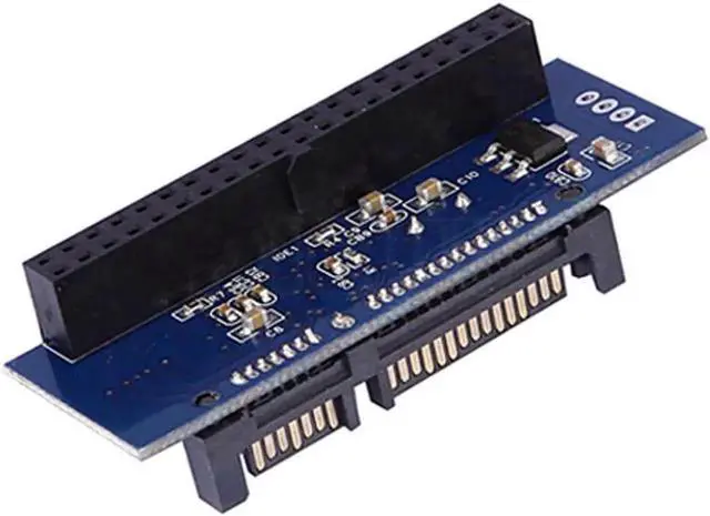 Main image of 40Pin IDE Male to 22Pin SATA HDD Adapter Card, 3.5" IDE to 2.5"/3.5" SATA SSD Converter with Molex 4Pin to Floppy Power Cable