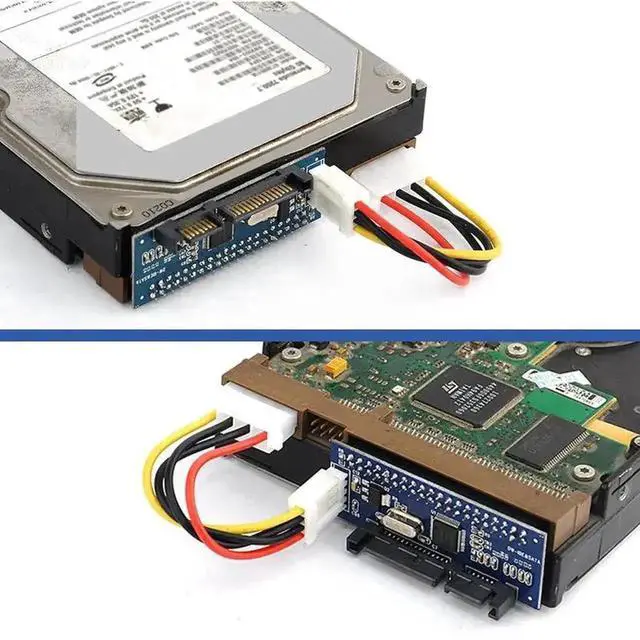 Alt view image 4 of 6 - IDE to SATA Converter Card, 40Pin Parallel IDE to Serial SATA Adapter for 3.5" IDE HDD, CD & DVD Writer Drives
