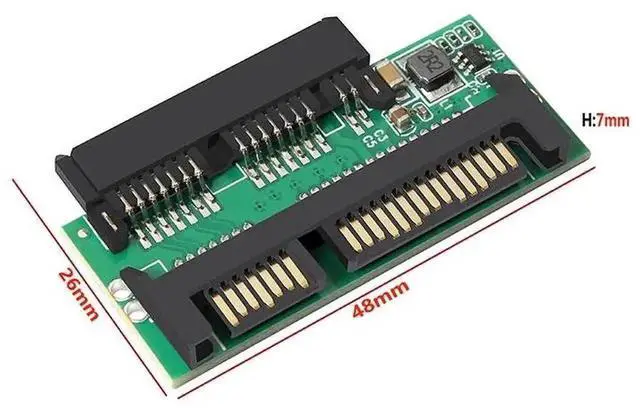 Alt view image 5 of 6 - 1.8 Inch Micro SATA 16Pin to 22Pin SATA Converter Card, Mini Micro SATA to Standard SATA Adapter for 1.8" Micro SATA SSD Storage Expansion
