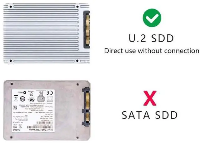 Alt view image 4 of 7 - U.2 SFF-8639 to PCIe 3.0 x4 Adapter Kit, NVMe U.2 SSD PCIe Expansion Card Perfect for Intel Motherboards & Intel SSD 750 Series 2.5-inch U.2 NVMe Drives