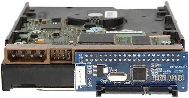 Alt view image 4 of 5 - 40Pin 3.5" IDE Male to 22Pin SATA Adapter Card, PATA IDE to SATA Converter for 2.5"/3.5" SATA HDD SSD, Equipped with Molex 4Pin to Floppy Power Cable