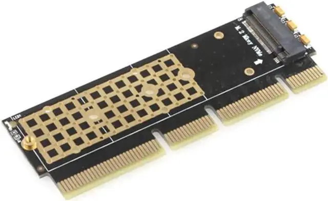 Alt view image 2 of 7 - JEYI MX16-1U M.2 NVMe M-Key to PCIe 3.0 X4/X8/X16 Expansion Card, NGFF 2280 SSD PCI Express Adapter Converter, Full Speed Lossless Transmission for Desktop PC Storage Upgrade