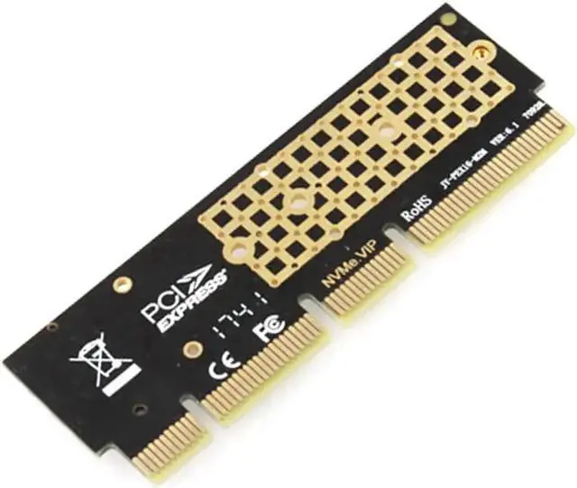 Alt view image 6 of 7 - JEYI MX16-1U M.2 NVMe M-Key to PCIe 3.0 X4/X8/X16 Expansion Card, NGFF 2280 SSD PCI Express Adapter Converter, Full Speed Lossless Transmission for Desktop PC Storage Upgrade