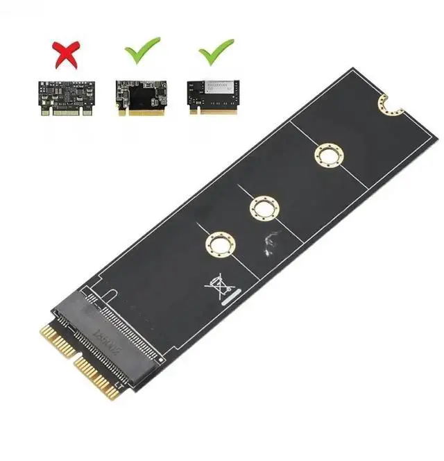Main image of M.2 NVMe/AHCI SSD Upgrade Adapter Card for MacBook Air & Pro 2013-2017, Storage Converter Kit Compatible with A1465 A1466 A1398 A1502 Laptop Models