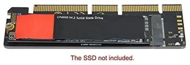 Alt view image 6 of 6 - NGFF M-Key M.2 NVMe SSD to PCIe 3.0 X4/X16 Expansion Adapter Card, No Mount Bracket, Lossless PCI-E 3.0 Bandwidth for Desktop PC Storage Upgrade