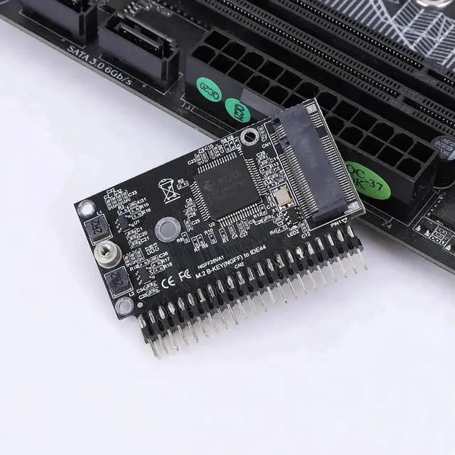 Alt view image 3 of 3 - Driver-Free M.2 NGFF SATA to 2.5" IDE 44Pin Adapter Converter, B/B+M Key SATA M.2 SSD to PATA IDE Hard Drive Card for Vintage Laptops & Industrial Control Devices