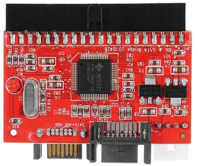 Alt view image 6 of 6 - 2-in-1 Bidirectional IDE to SATA & SATA to IDE Adapter Converter, 3.5" 40Pin PATA Interface for HDD, DVD, CD Drives, Comes with SATA Data Cable for Legacy PC Storage Upgrade