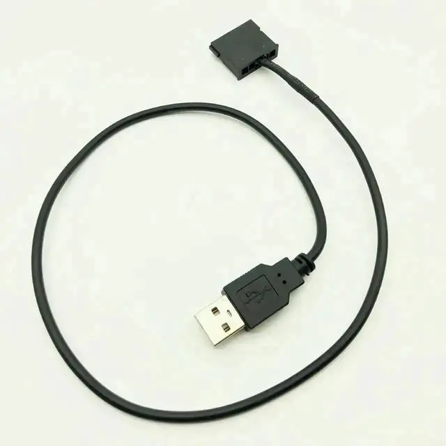 Alt view image 3 of 3 - 50cm 22AWG USB 5V Male to 15Pin SATA Female Power Cable Adapter, Black SATA Power Supply Cord for 2.5 Inch Laptop SATA HDD & SSD