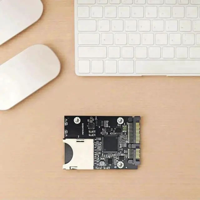 Alt view image 2 of 3 - SD Memory Card to 2.5 Inch SATA SSD Adapter with Protective Enclosure Case, SD to SATA Converter Card for Standard 2.5" SATA Bay Storage Expansion