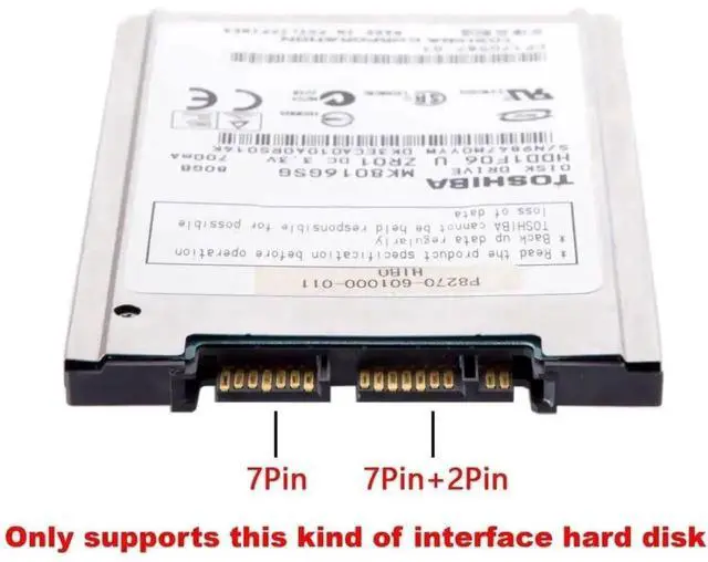 Alt view image 2 of 7 - 1.8 Inch Micro SATA to Standard 2.5" SATA PCB Converter Adapter, Micro SATA SSD HDD Expansion Board for Notebook Internal Storage Upgrade
