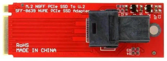 Alt view image 2 of 7 - SFF-8643 to U.2 SFF-8639 NGFF PCBA Adapter Kit, M.2 NVMe PCIe SSD Mini SAS HD Converter Board for Server Workstation Storage Expansion