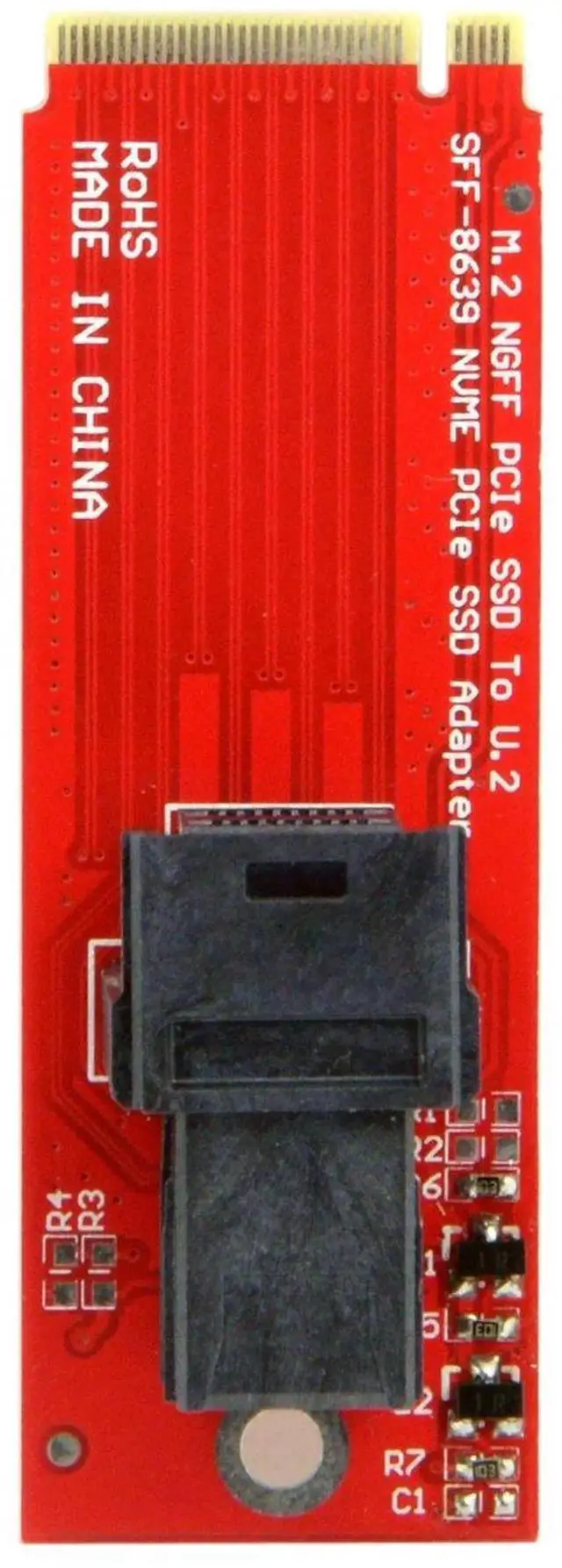 Alt view image 5 of 7 - SFF-8643 to U.2 SFF-8639 NGFF PCBA Adapter Kit, M.2 NVMe PCIe SSD Mini SAS HD Converter Board for Server Workstation Storage Expansion