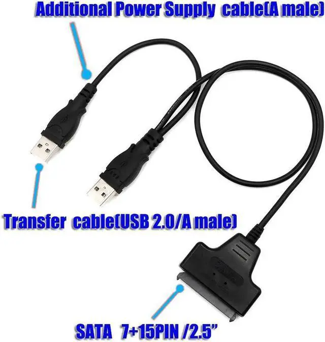 Alt view image 4 of 4 - USB to mSATA & NGFF M.2 SATA SSD Combo Adapter Card, Dual-Drive USB SATA Converter Cable for Desktop & PC Storage Access
