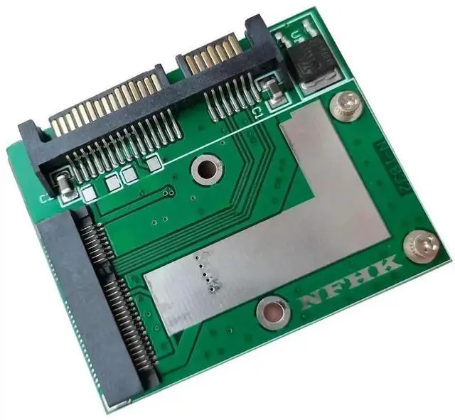 Main image of mSATA to 2.5 Inch SATA III 6Gbps Adapter Module, Mini PCIE mSATA SSD to Standard SATA Riser Expansion Card for Laptop & Desktop PC Storage Upgrade