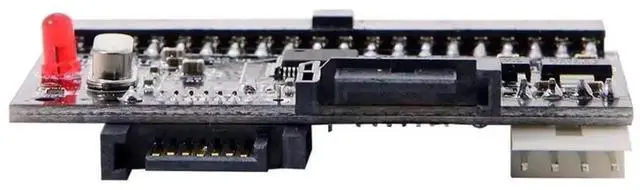Alt view image 3 of 7 - IDE PATA 100/133 to Dual 7Pin SATA Bidirectional Adapter Converter Card, Reversible Interface Board for HDD Storage Upgrade