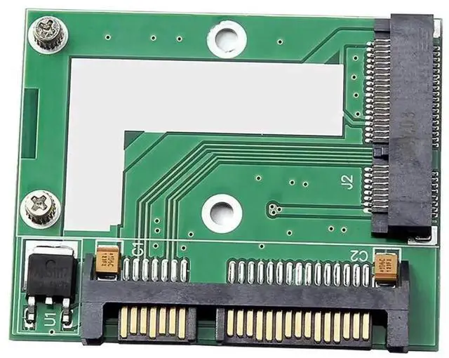 Main image of Mini PCI-E mSATA SSD to 2.5 Inch SATA 3.0 6Gbps Adapter Converter Board, Mini PCIe to SATA III Module Card for Desktop PC Storage Upgrade