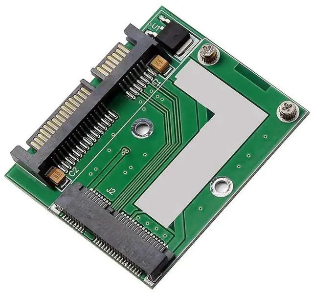 Alt view image 2 of 7 - Mini PCI-E mSATA SSD to 2.5 Inch SATA 3.0 6Gbps Adapter Converter Board, Mini PCIe to SATA III Module Card for Desktop PC Storage Upgrade