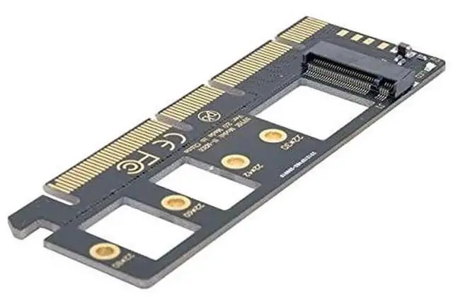 Alt view image 2 of 6 - NGFF M-Key NVMe M.2 SSD to PCIe 3.0 X4 Adapter Card, PCI-E 16X Slot Expansion Converter for Desktop PC, No Bracket Included
