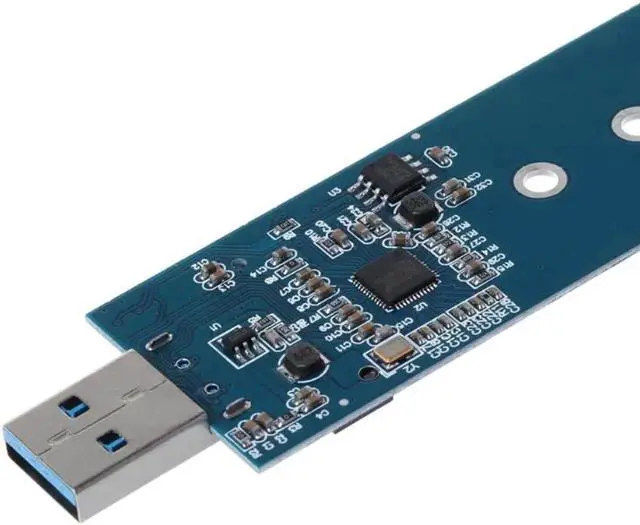 Alt view image 3 of 5 - USB 3.0 to M.2 NGFF B Key SSD Adapter, Portable 2280 M2 SSD Reader Converter for External Storage, Support B Key SATA M.2 Solid State Drives
