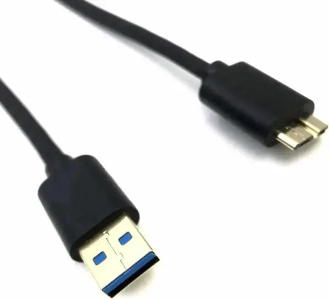 Main image of Gold-Plated USB 3.0 Type A to Micro B Male Cable, High Speed Data Transfer Converter Cord for External SSD, HDD & Portable Mobile Hard Drives