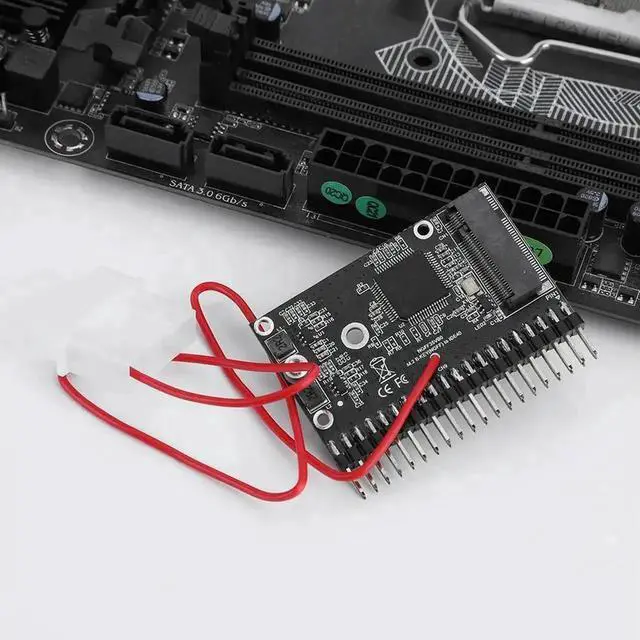 Main image of NGFF SATA M.2 SSD to 3.5 Inch 44Pin IDE PATA Adapter Card, Driver-Free 150MB/s M.2 to IDE Converter for Vintage Desktop PC Storage Upgrade Computer Accessory