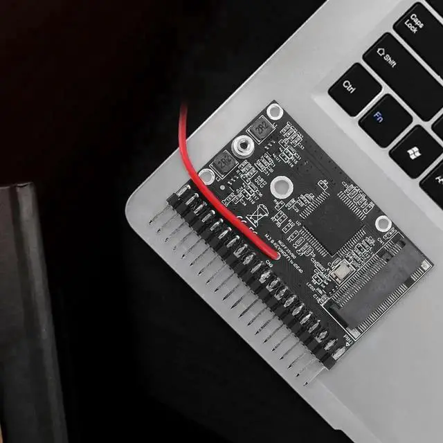 Alt view image 3 of 3 - NGFF SATA M.2 SSD to 3.5 Inch 44Pin IDE PATA Adapter Card, Driver-Free 150MB/s M.2 to IDE Converter for Vintage Desktop PC Storage Upgrade Computer Accessory