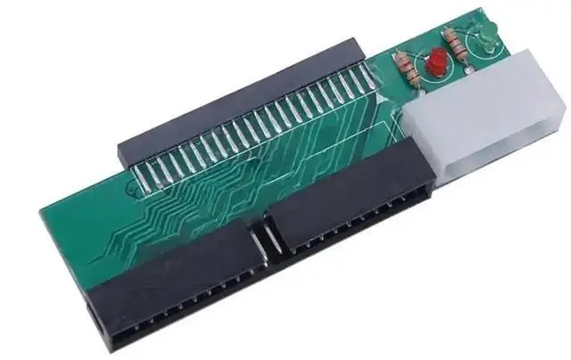 Alt view image 2 of 3 - 44Pin 2.5 Inch IDE to 3.5 Inch IDE HDD Adapter Riser Card, Laptop 2.5" IDE Hard Disk Drive Converter with 4Pin Power Connector for Desktop PC IDE Hard Drives