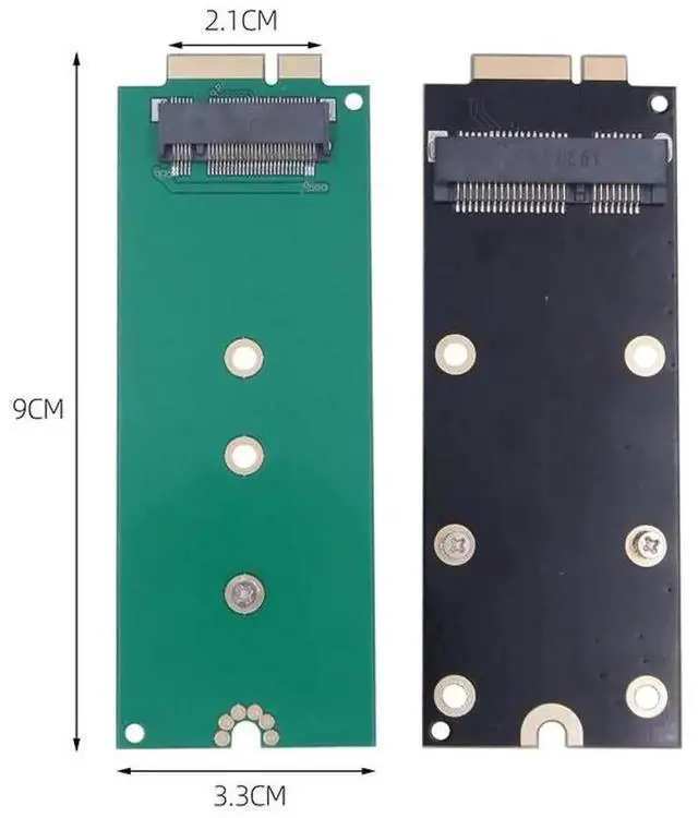 Alt view image 6 of 6 - 7+17Pin M.2 NGFF mSATA SSD Converter Adapter Card, Storage Upgrade Board for 2012 & Early 2013 MacBook Pro Retina A1425 A1398 MC975 MC976 MD212 MD213 ME662 ME664 ME665