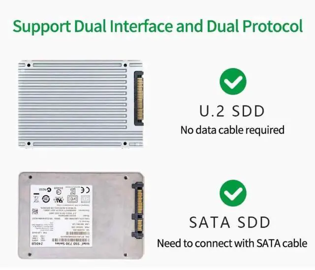 Alt view image 7 of 7 - PCIe 3.0 x16 U.2 SFF-8639 Adapter Card, NVMe & SATA U.2 SSD PCIe Expansion Card for 2.5 Inch Intel U.2 SSD Samsung PM953 Enterprise Storage Upgrade