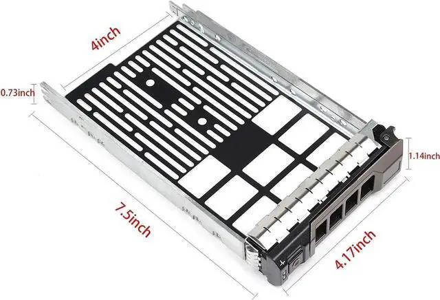 Alt view image 4 of 7 - 10 Pack 3.5" LFF SAS SATA Hard Drive Tray Caddy PN F238F 0F238F Hot Swap Carrier Compatible with Dell PowerEdge 11G 12G 13G 14G T340 T440 T640 R530 R730 R930 R520 R720 R720XD Server