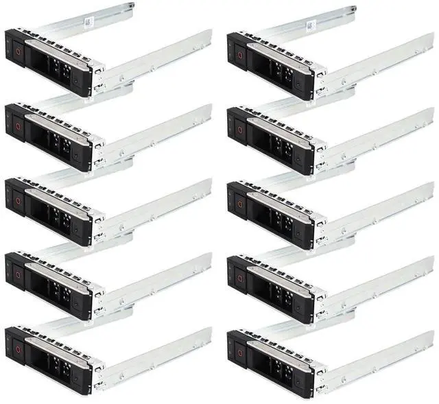 Main image of 10-Pack 3.5" HDD SSD Hard Drive Tray Caddy X7K8W 0X7K8W Hard Disk Bracket Compatible with Dell PowerEdge 14th 15th 16th Gen R240 R340 R440 R540 R640 R740 R740xd2 R6415 R7425 Servers