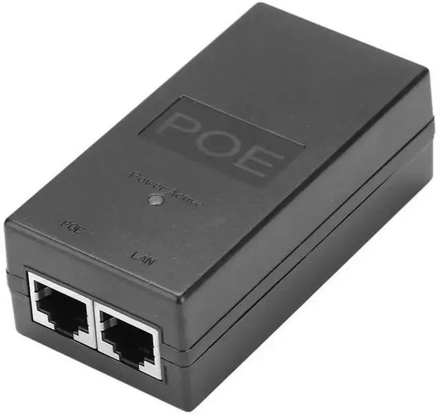 Alt view image 4 of 4 - 24V 0.5A 24W POE Power Supply Desktop POE Injector Ethernet DC Adapter for CCTV Security Surveillance Cameras