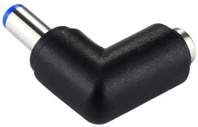 Alt view image 3 of 6 - 90 Degree Right Angle DC 5.5x2.1mm Male to DC 5.5x2.1mm Female Power Connector Elbow Adapter for Laptops & Notebooks