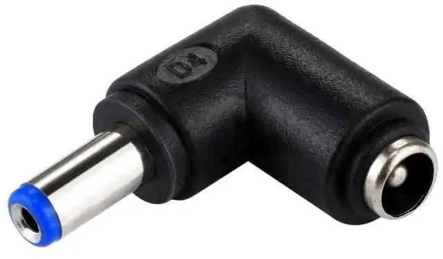 Alt view image 5 of 6 - 90 Degree Right Angle DC 5.5x2.1mm Male to DC 5.5x2.1mm Female Power Connector Elbow Adapter for Laptops & Notebooks