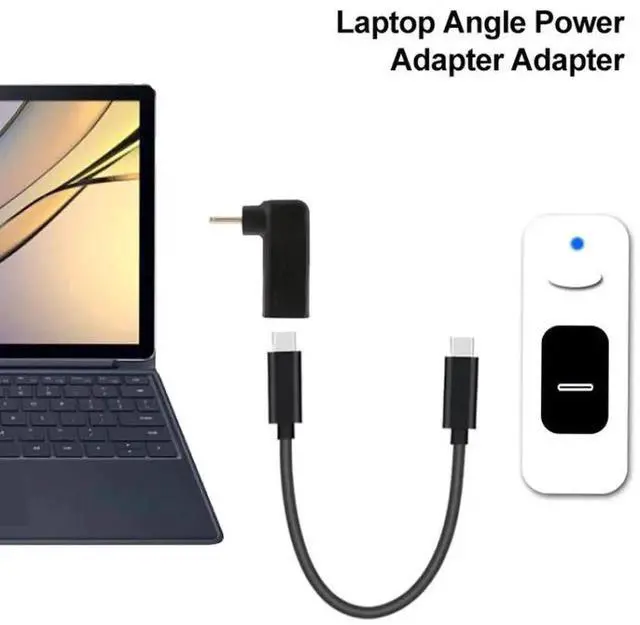 Alt view image 5 of 5 - 100W USB-C Female to DC 5.5x2.5mm Male Power Converter Adapter, Type-C PD to DC Barrel Charging Plug for Laptops & Electronic Devices