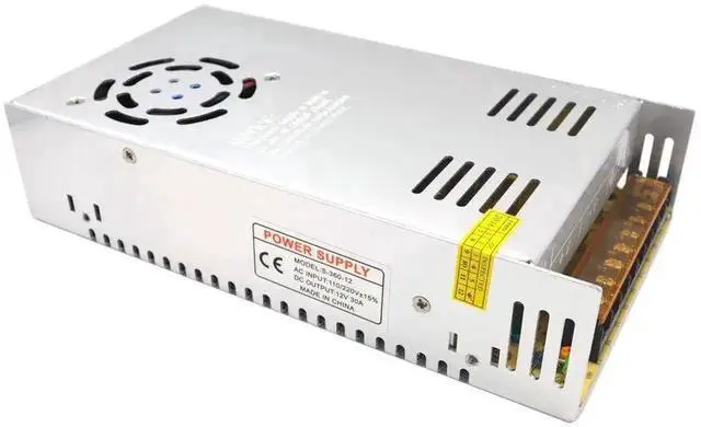 Alt view image 5 of 5 - 12V 30A 360W Universal Regulated Switching Power Supply, AC-DC Constant Voltage Transformer Driver for LED Strips, CCTV Cameras, Radio, Mini PC & Electronic DIY Projects