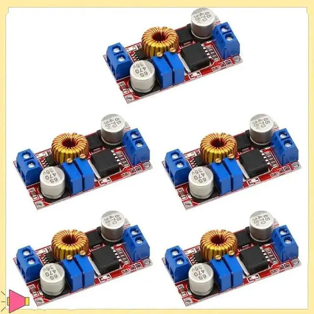 Alt view image 3 of 4 - 5Pcs XL4015 5A DC-DC CC CV Lithium Charging Board, 5-32V Input to 0.8-30V Adjustable Step Down LED Power Converter Lithium Battery Charger Module