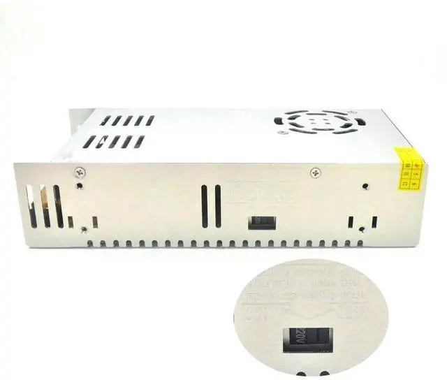 Alt view image 2 of 7 - 360W Regulated Switching Power Supply, AC 110V/220V to DC 24V 15A Universal Transformer Driver Adapter for LED Strip Lights, CCTV Cameras, Radio, Computer & DIY Projects