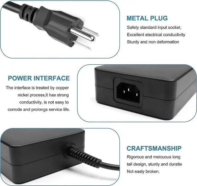 Alt view image 2 of 6 - 280W 20V 14A Chicony AC Charger ADP-280BB B A18-280P1A S93-0409330-C54, USB Tip Power Adapter for MSI GS77 GE66 GE76 Raider GP66 GP76 Leopard, Clevo X170SM-G X170KM-G Gaming Laptops